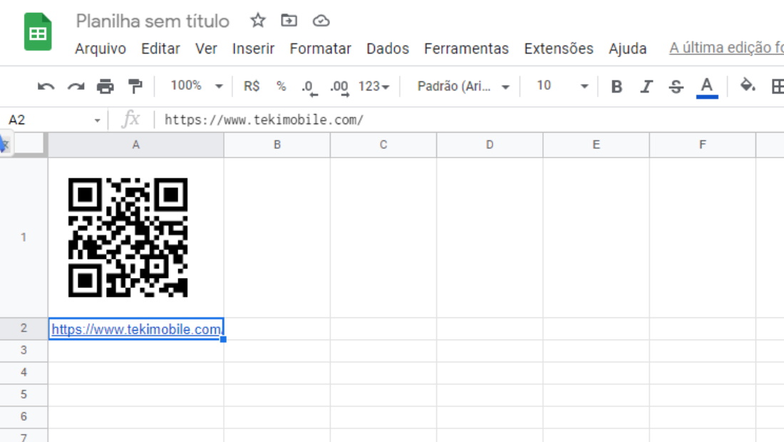 Aprenda como fazer um QR Code no Google Planilhas