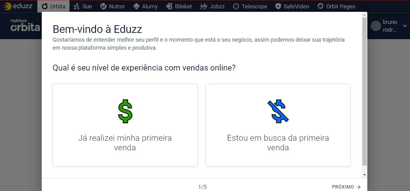 Complete se cadastro - Como vender no Eduzz