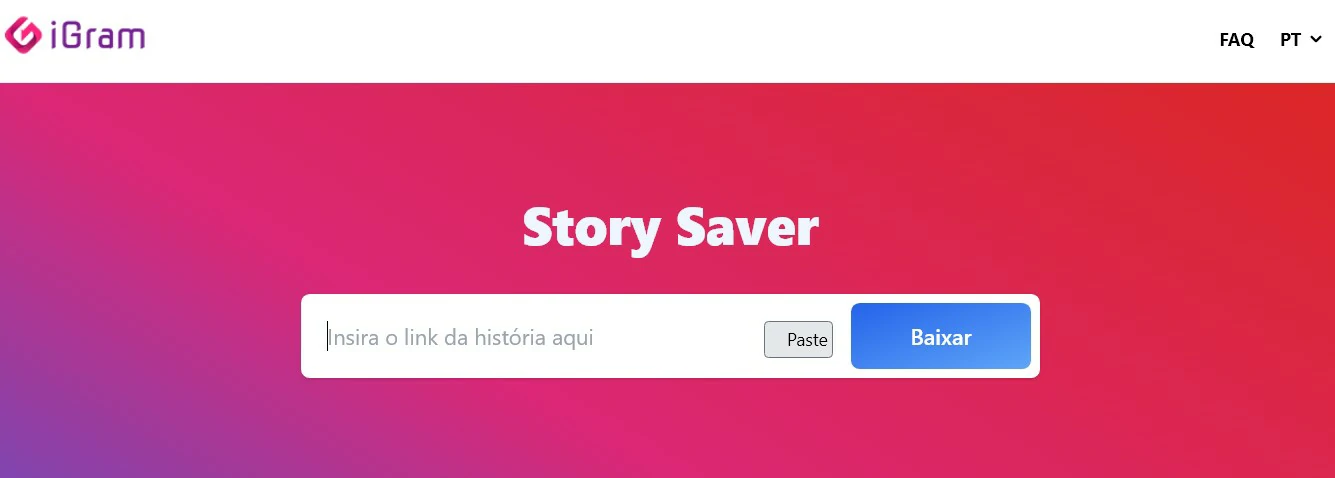 Igram - 5 ferramentas para download de stories