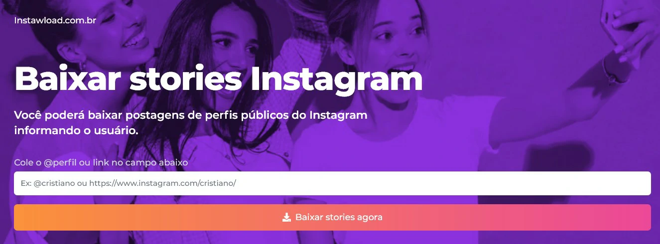 Instawload - 5 ferramentas para download de stories