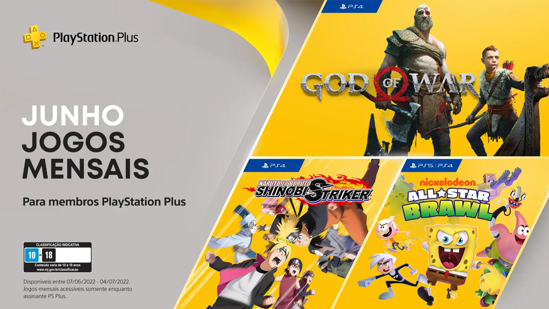 Playstation Plus de junho tem God Of War, Naruto e mais 6
