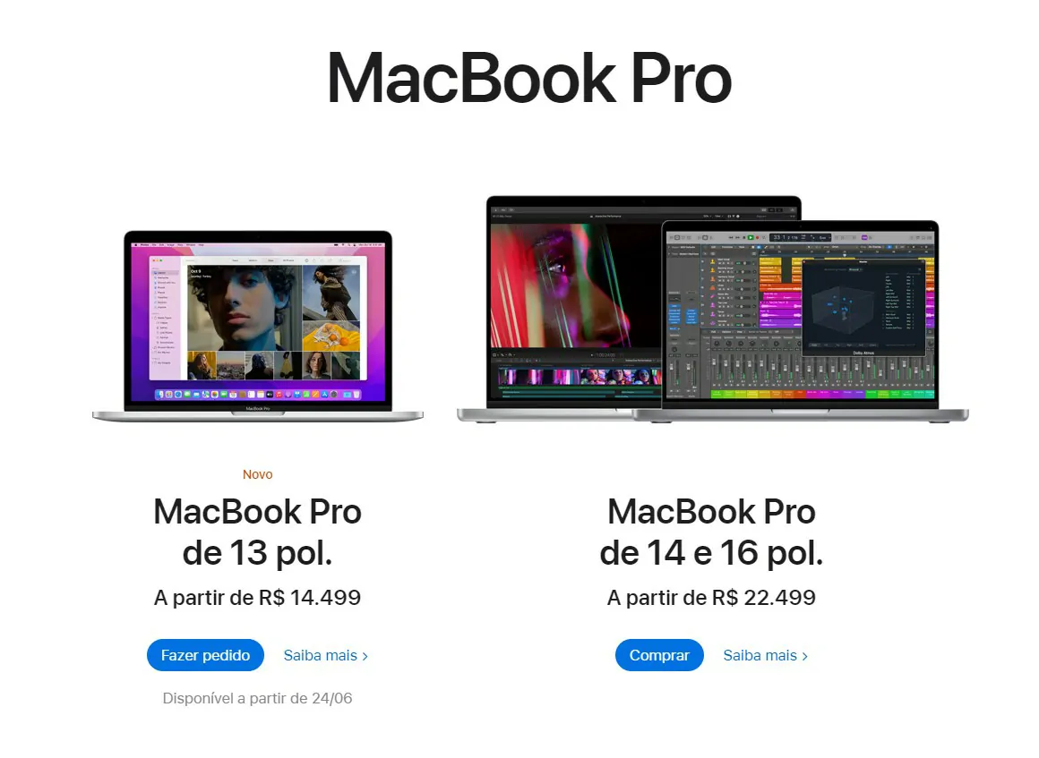 Novo MacBook Pro Pode ser adquirido no site oficial da Apple pelo valor inicial de 14.499 e frete grátis - MacBook Pro já está disponível no Brasil