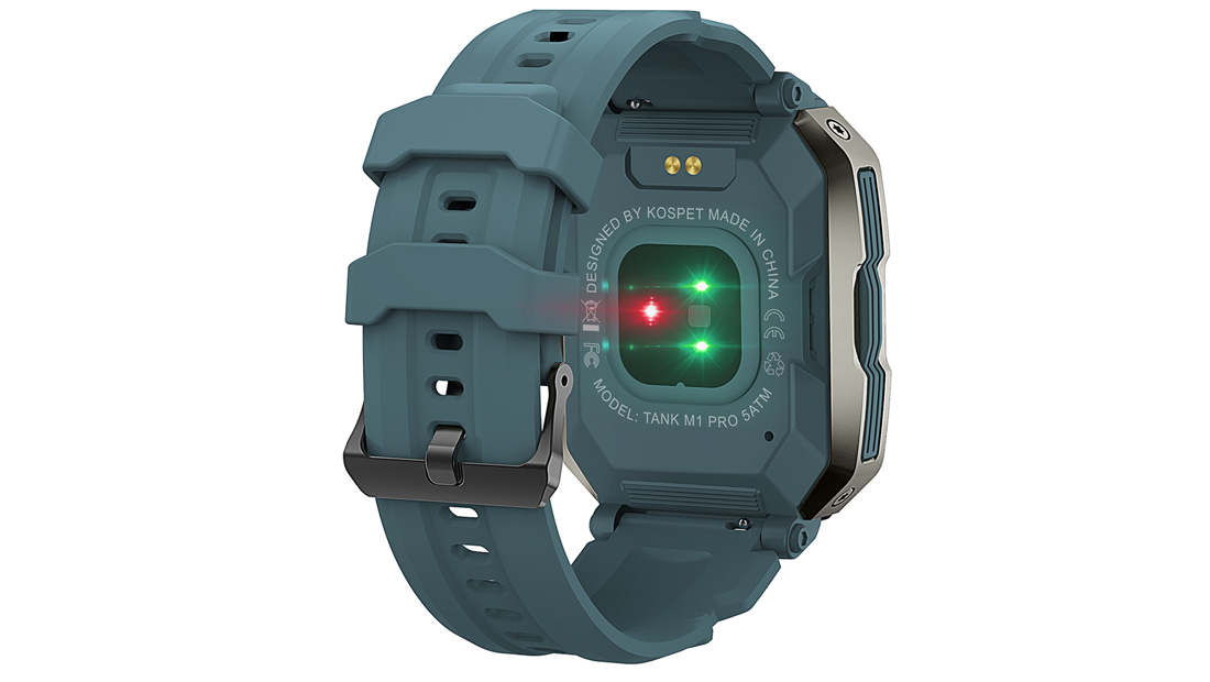 O smartwatch Kospet Tank M1 Pro possui sensores para saúde