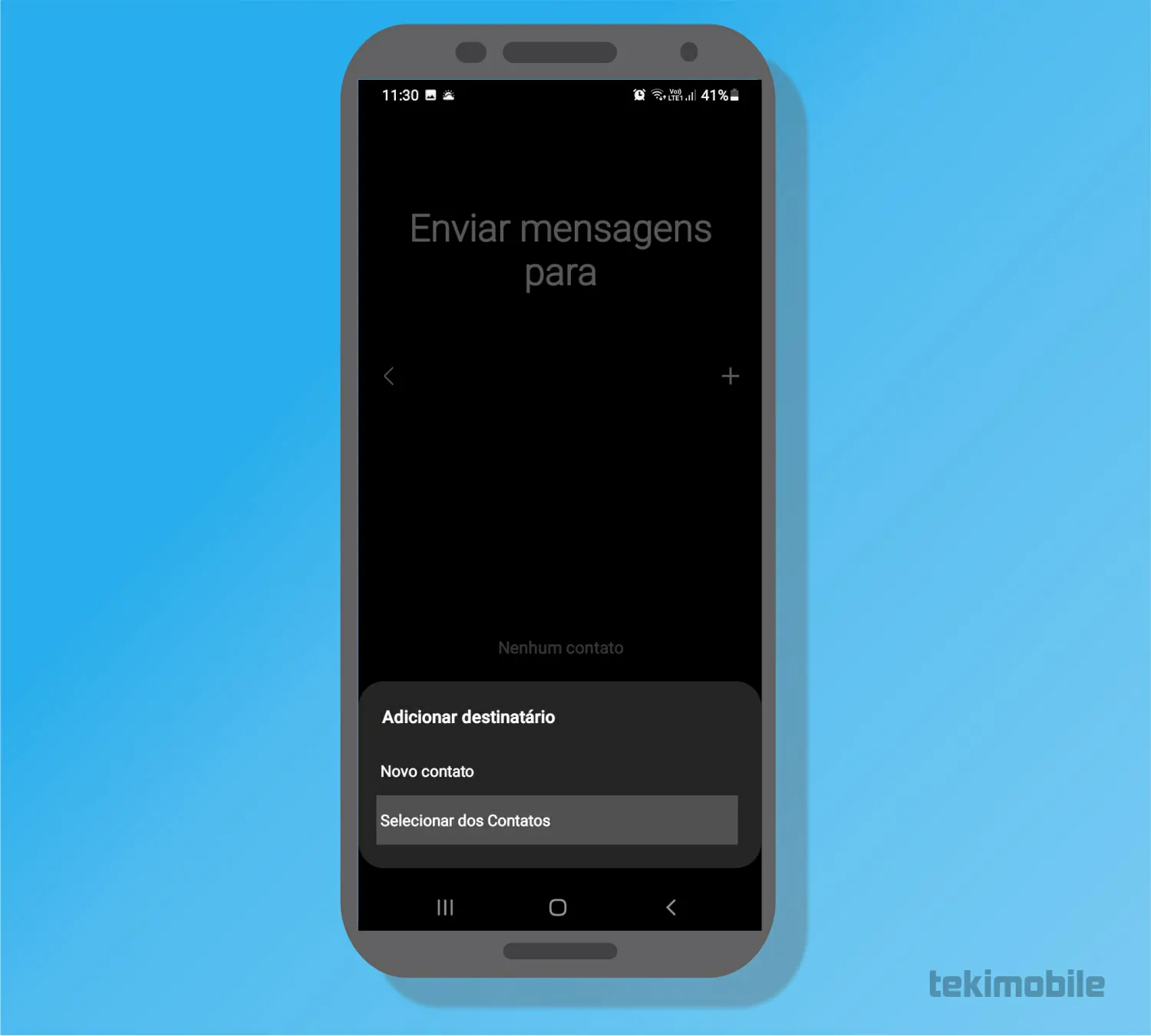 Adicione seus contatos - Como ativar botão SOS do Android