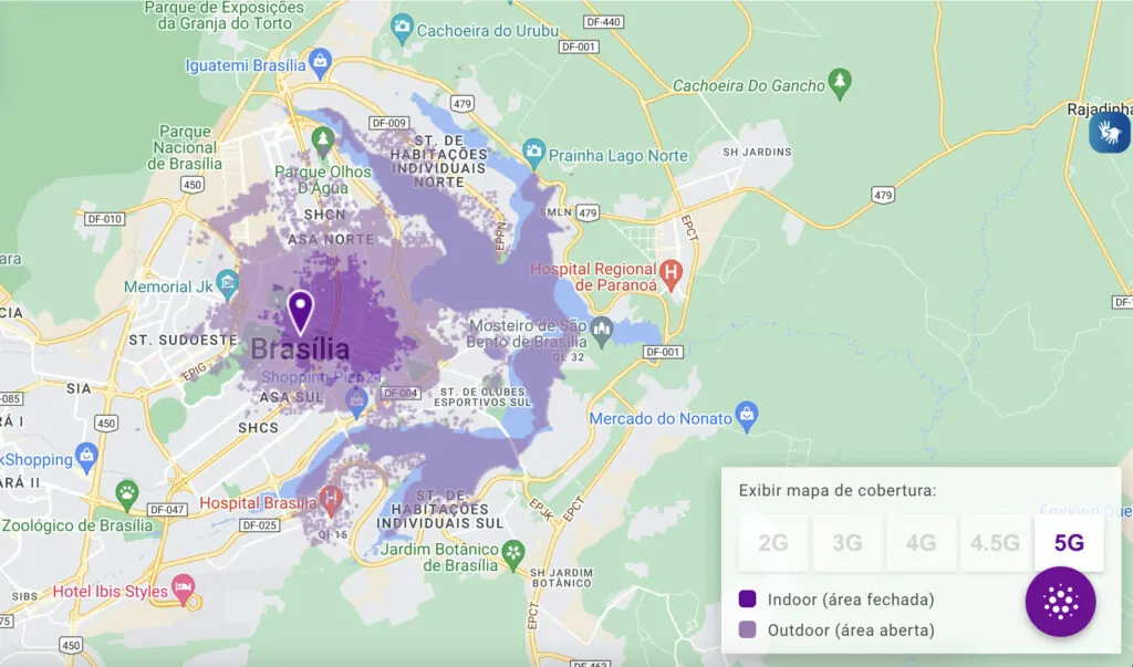 Área de cobertura vivo - Vivo começa a entregar o 5G em Brasília para todos os celulares compatíveis