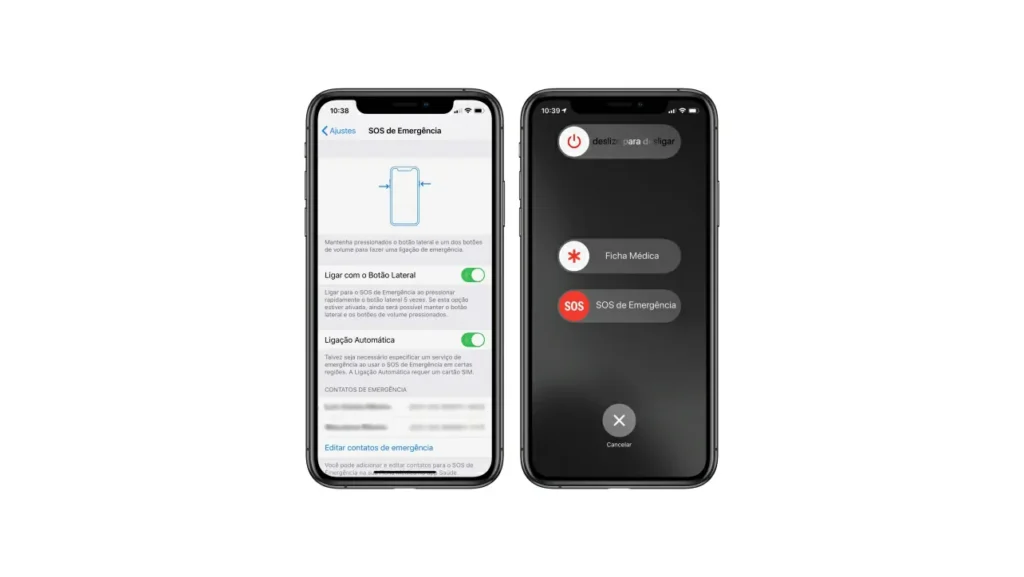 Como ativar botão de emergência do iPhone