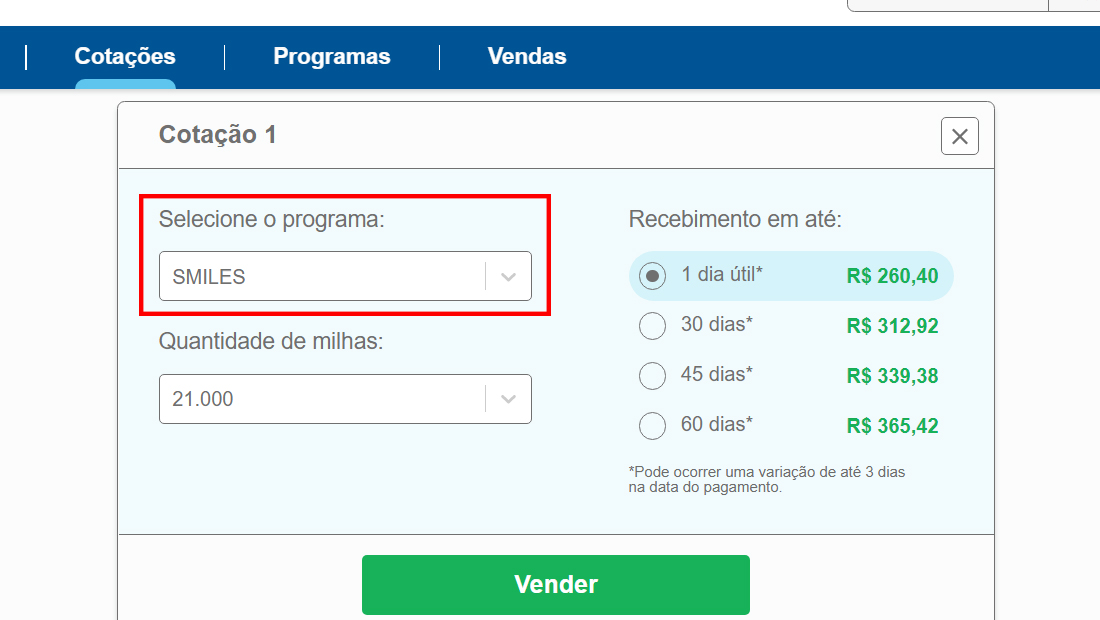 O site aborda vários programas