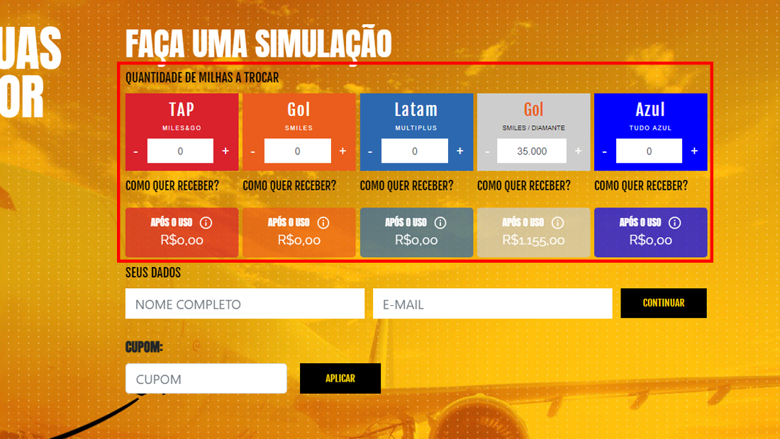 O site possui muitos programas