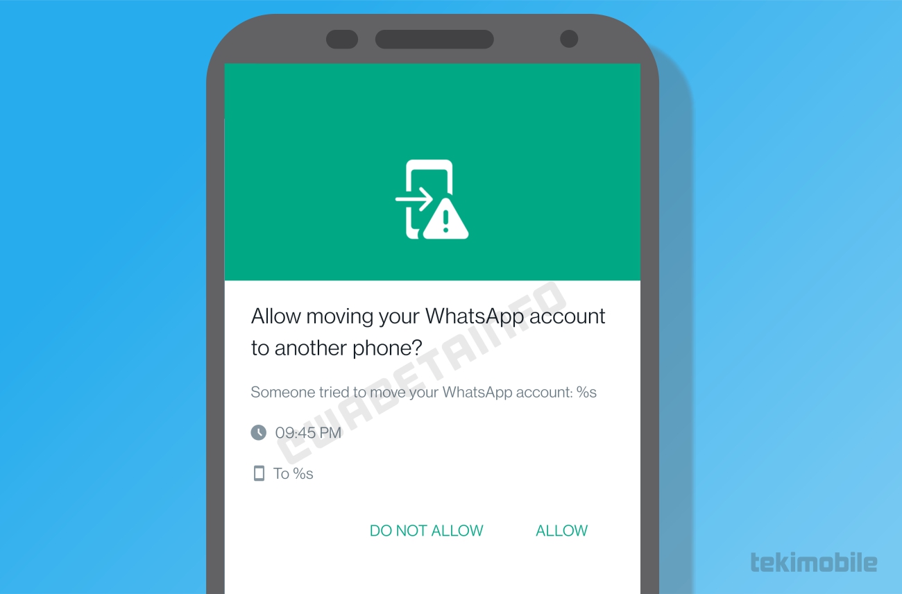Notificação que deve aparecer no dispositivo ativo para a liberação de troca de celular - WhatsApp deve acabar com o roubo de contas em atualizações futuras