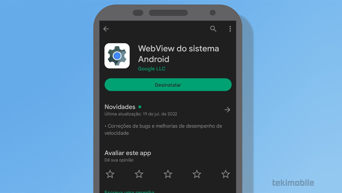 O Android System Webview tem a sua importância no sistema