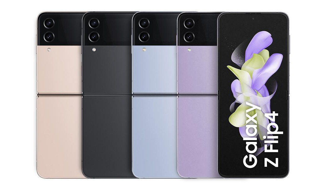 O novo Galaxy Z Flip 4 terá uma variedade de cores