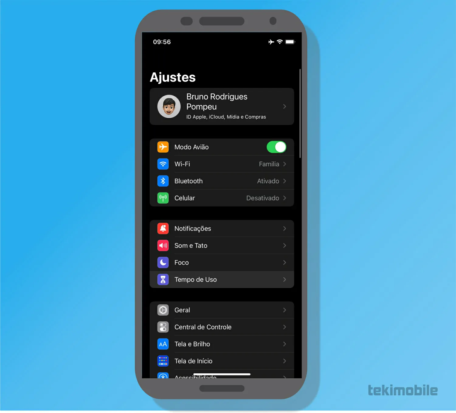 Toque em Tempo de Uso - Como saber tempo gasto no celular [Android e iPhone]