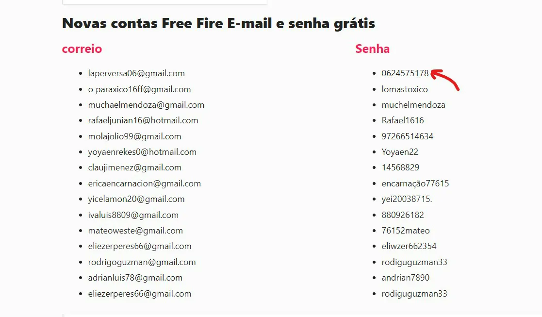 VENDE-SE CONTA DE FREE FIRE - CONTA via - Free Fire - Contas Free