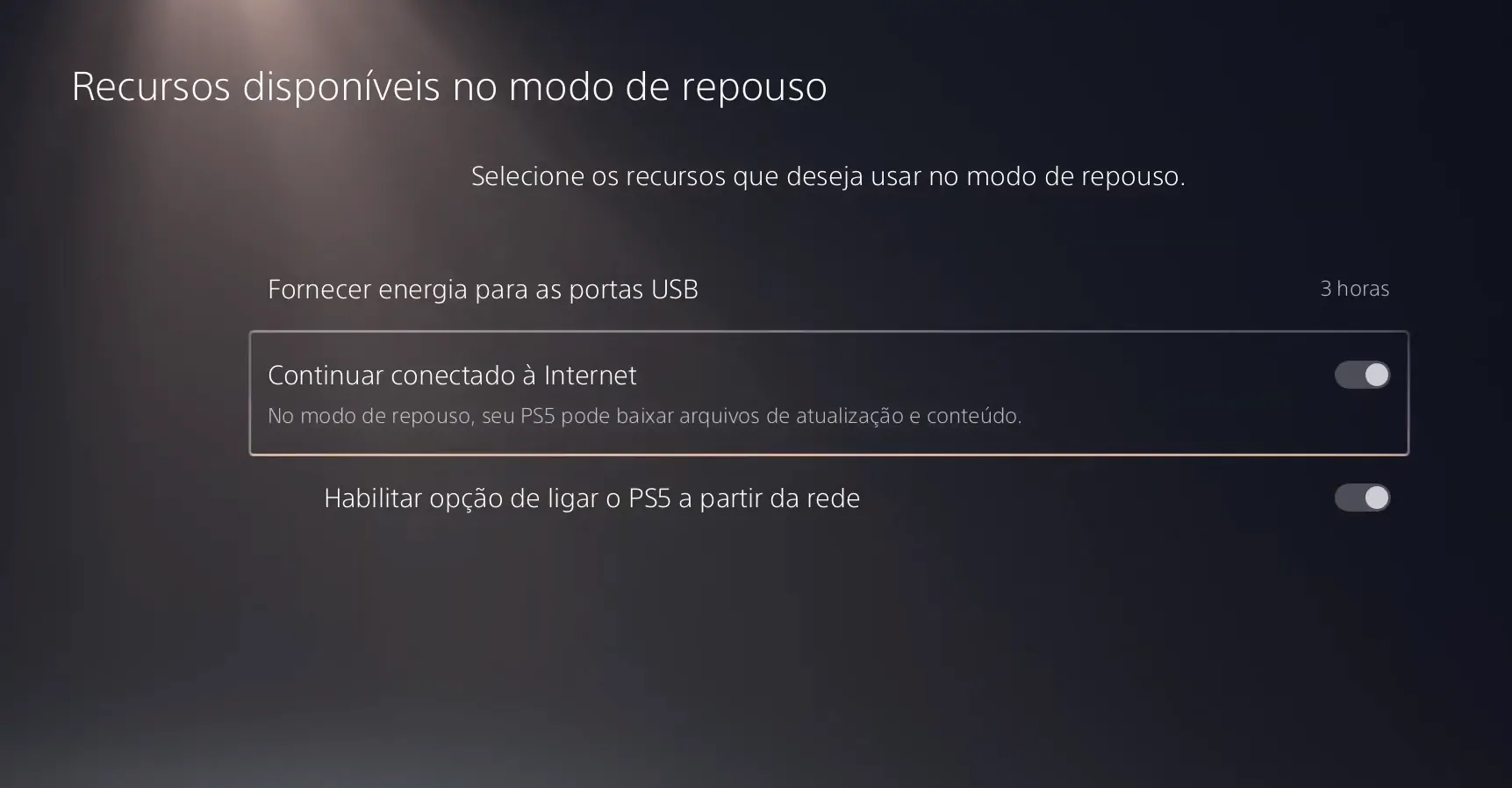 Habilite continuar conectado - Como atualizar jogos no PS4 e PS5.png