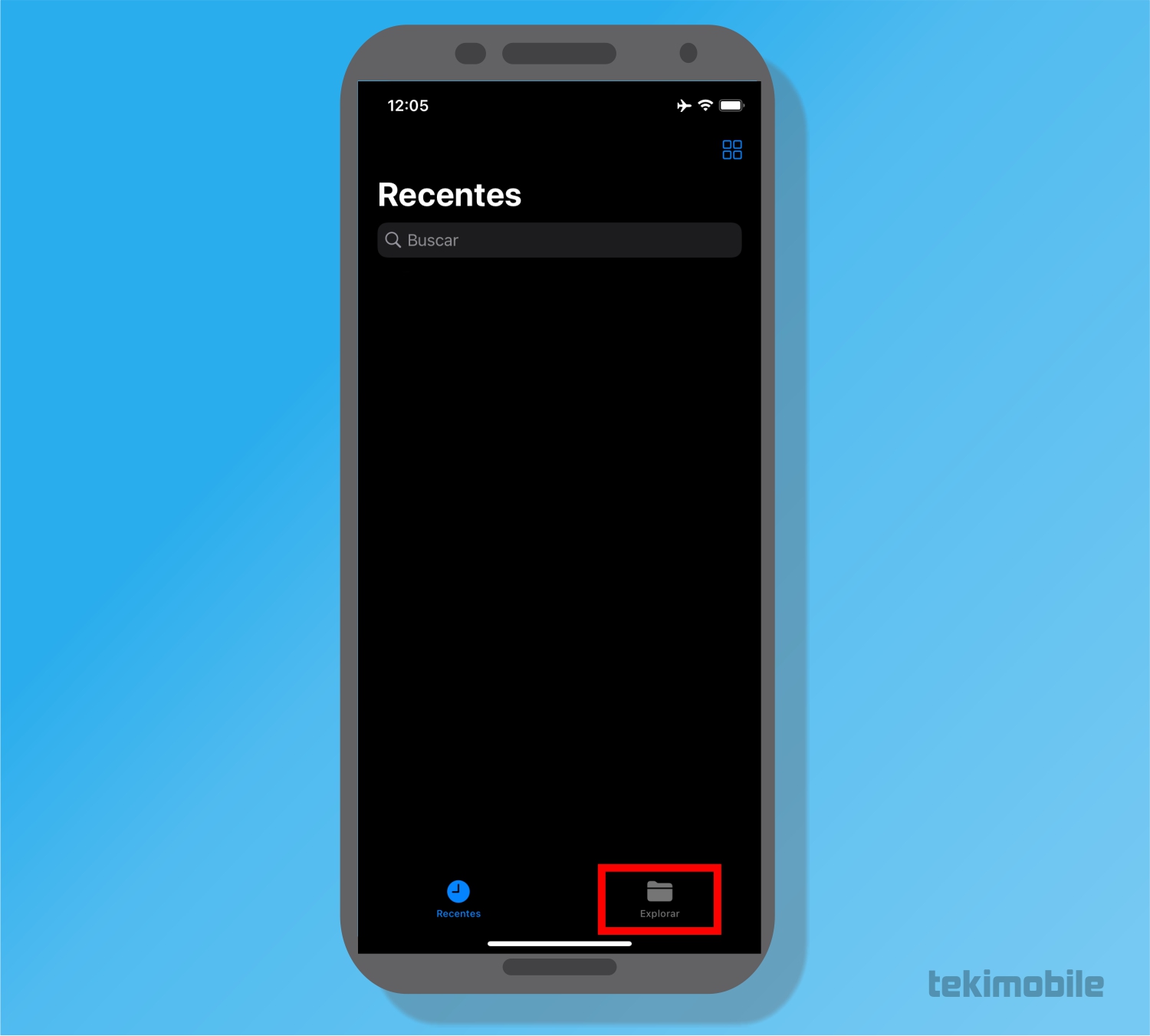 Toque em Explorar- Como recuperar arquivos apagados no iPhone