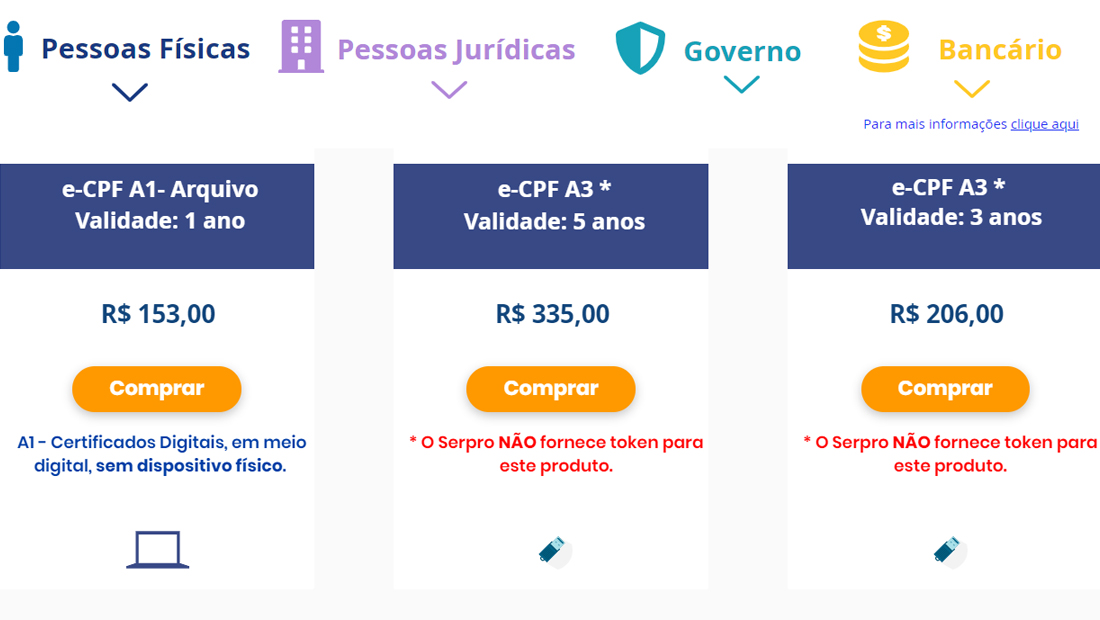 Conheça os valores e escolha o melhor pra sua necessidade