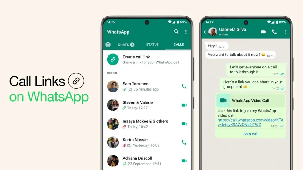 WhatsApp lança "Links de chamadas" compartilháveis 1