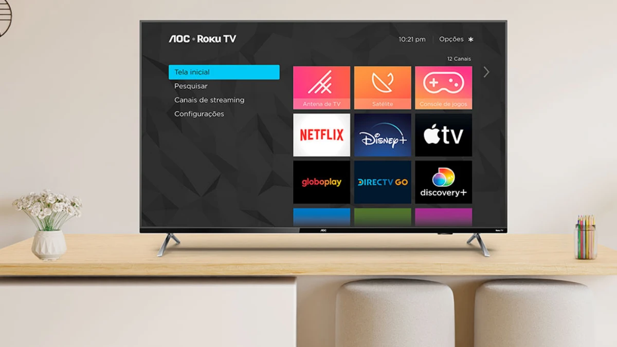 AOC lança uma nova linha de Roku TV 4K 16