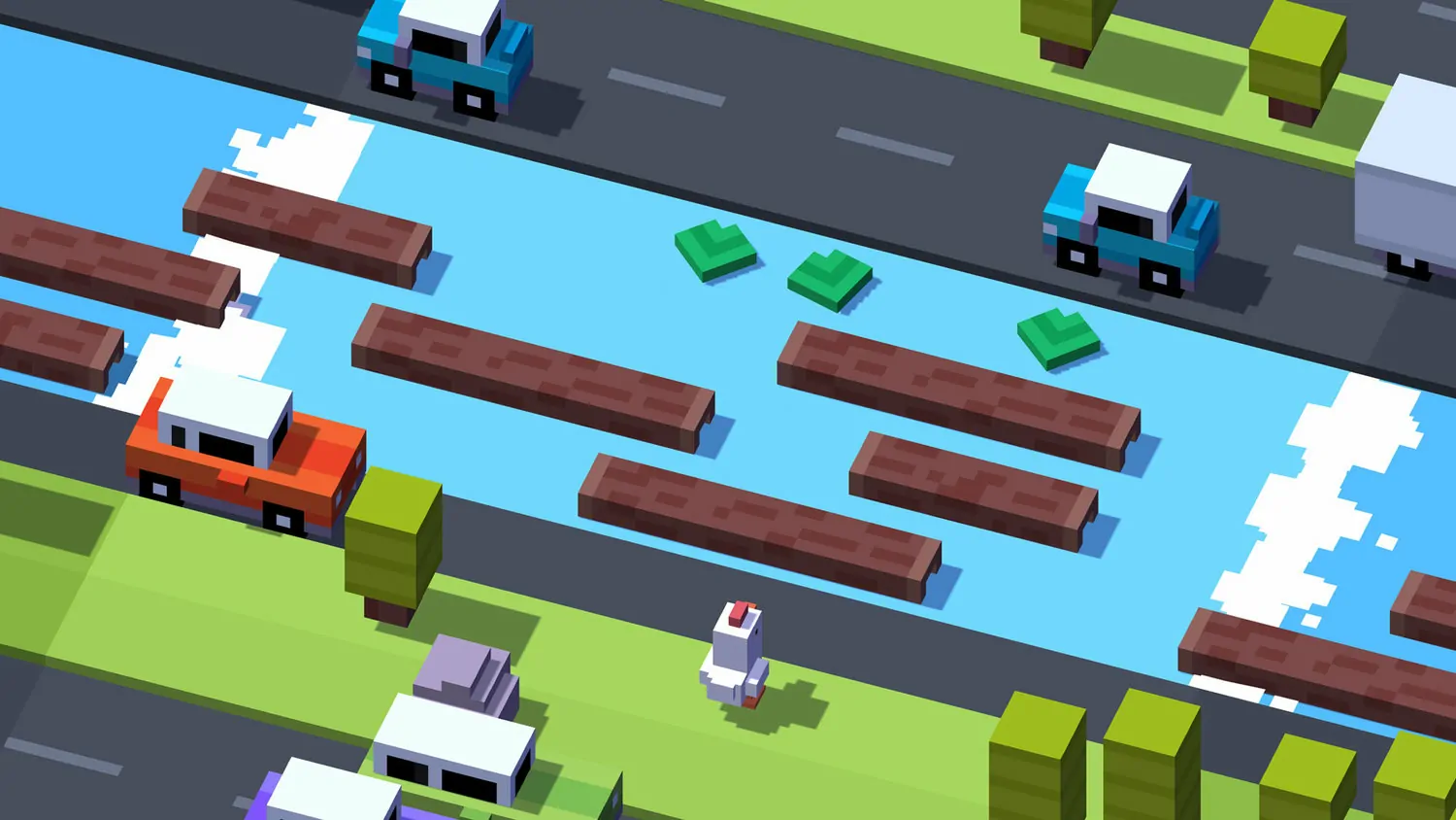 Crossy Road - 6 melhores jogos de passatempo no iPhone e Android