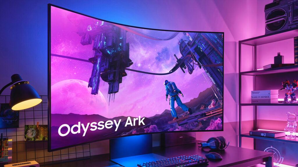 Monitor curvo Odyssey Ark chega ao Brasil 1