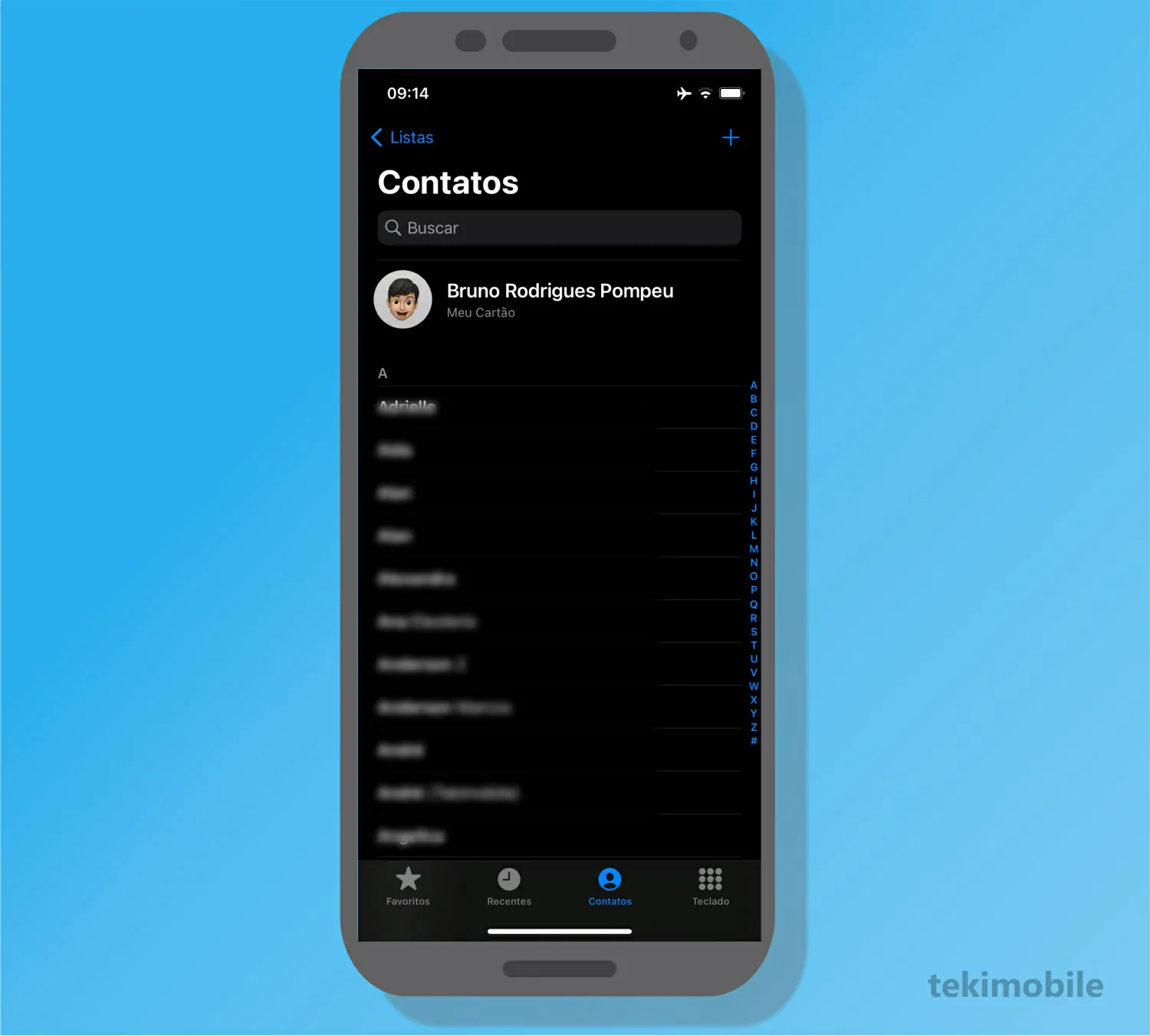 Selecione um dos contatos - Como excluir contato do Whatsapp [Android e iOS]