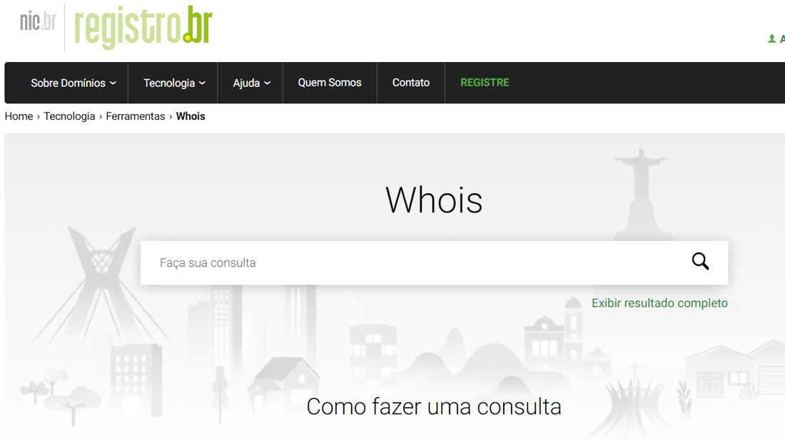 Aprenda como usar o Whois registro