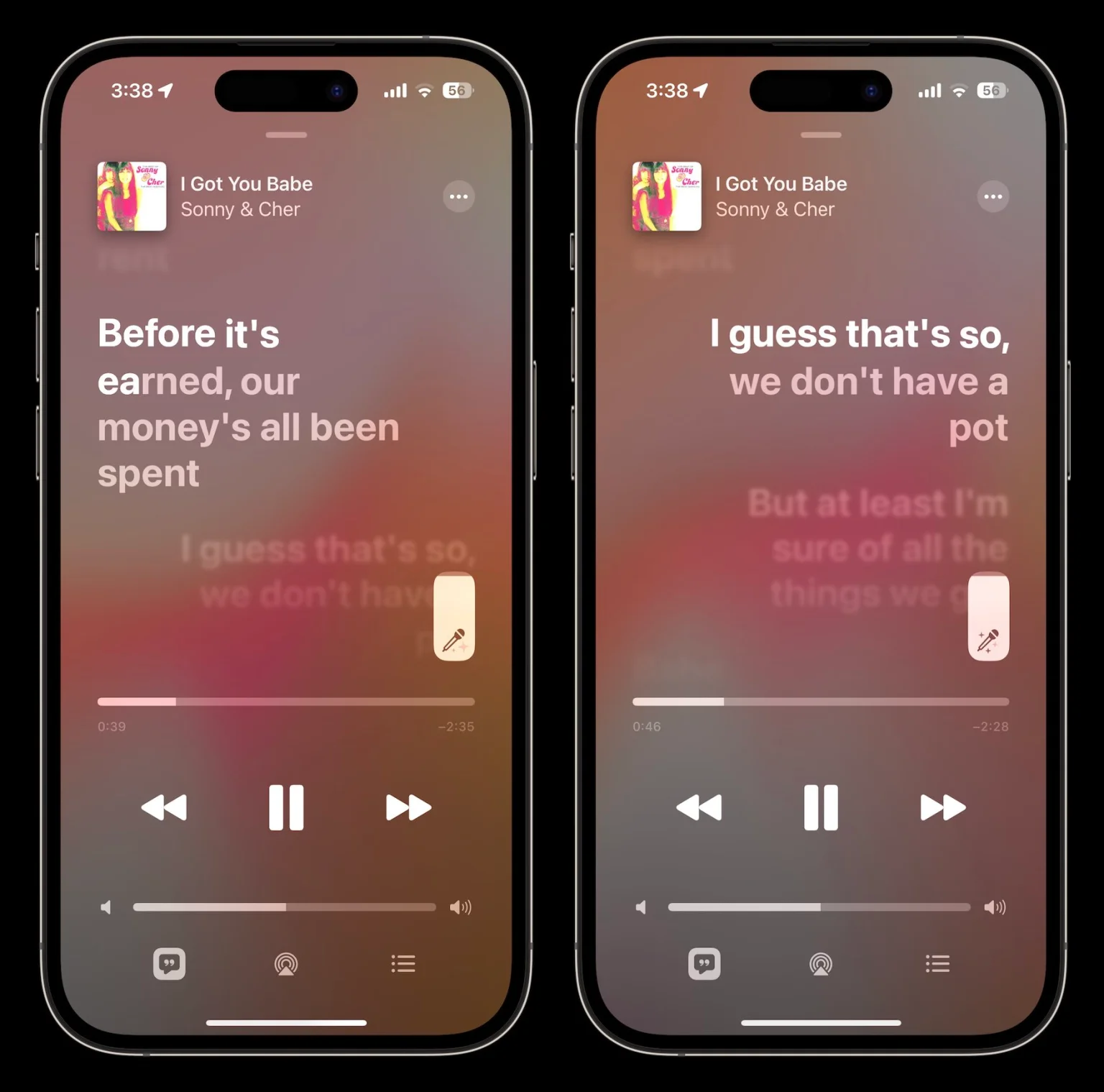 Controlar o nivel da música - Apple Music Sing: como usar o Karaokê online