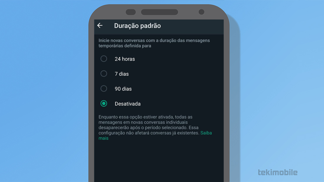 como bloquear prints de conversas whatsapp duração