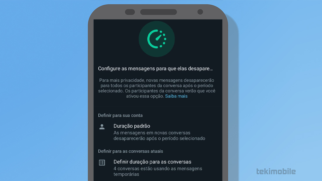 como bloquear prints de conversas whatsapp opções