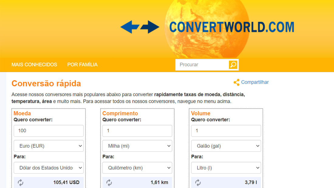 como converter várias opções