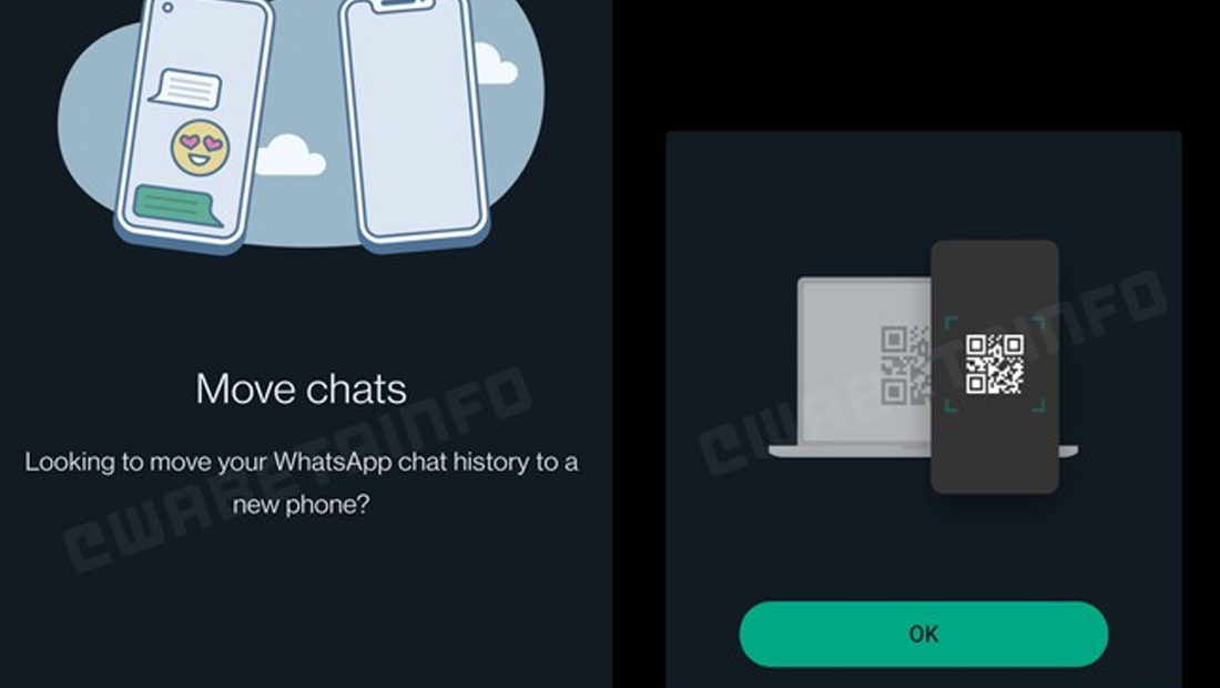 whatsapp transferir conversas