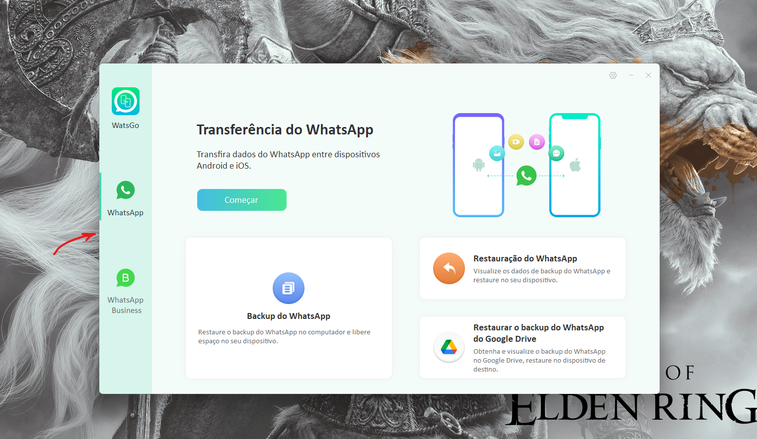 Transferir WhatsApp Android para iPhone 1