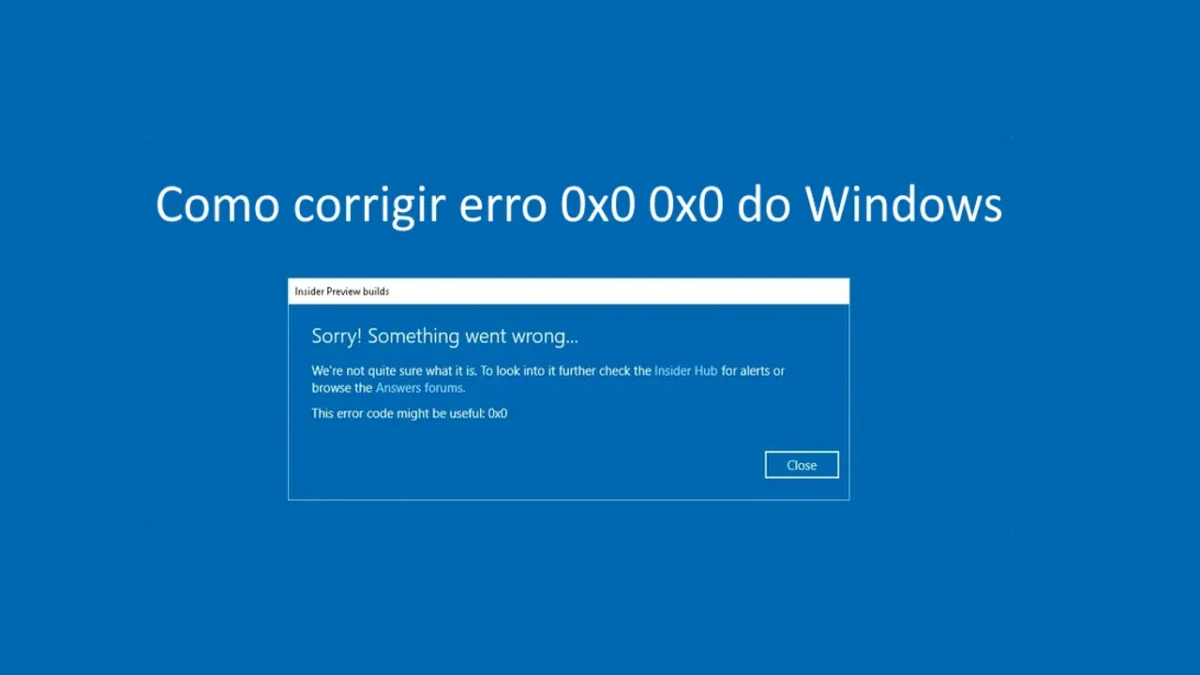 Corrigir 0x0 0x0 no Windows de 6 maneiras diferentes 1