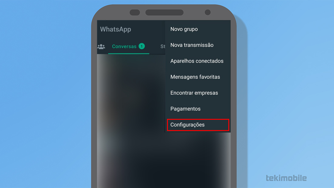 Como deletar sua conta do WhatsApp configurações