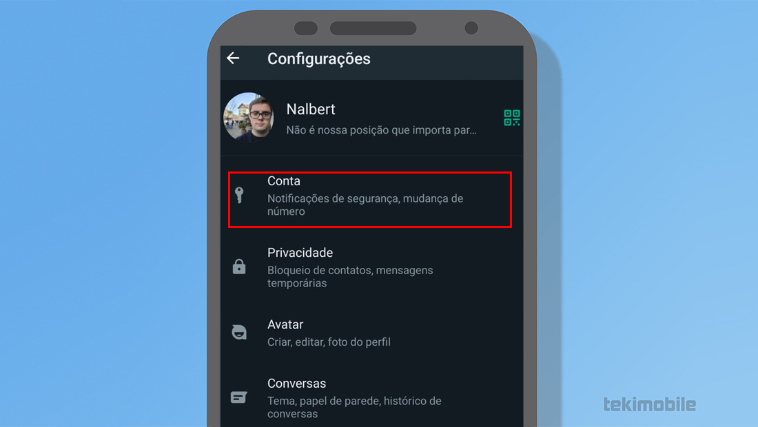 Como deletar sua conta do WhatsApp conta