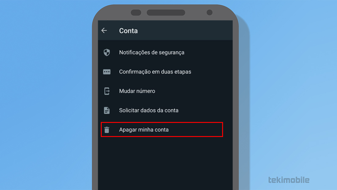 Como deletar sua conta do WhatsApp para sempre apagar