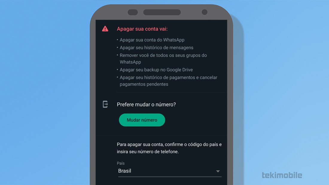 Como deletar sua conta do WhatsApp para sempre