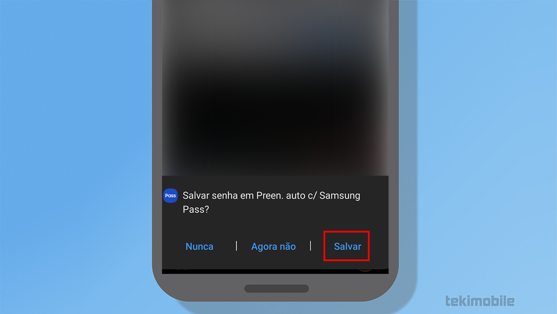 Como usar Samsung Pass no Twitter app salvar