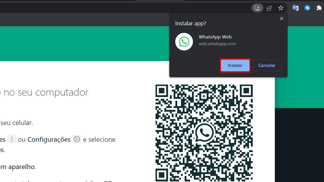 Como usar o WhatsApp oficial no Windows 7 navegador