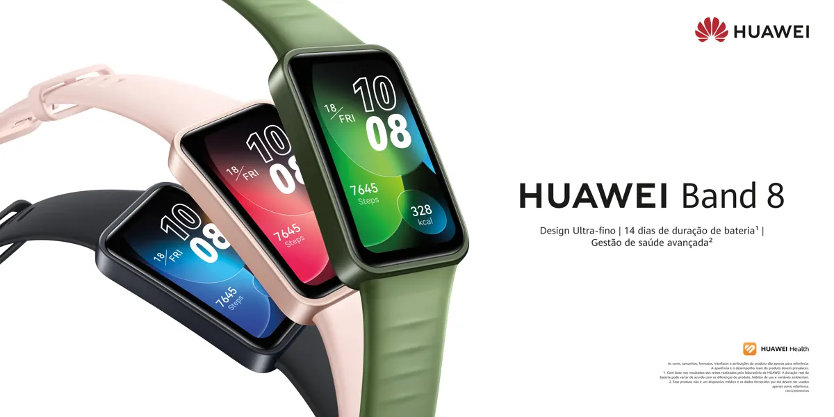 Huawei Band 8: melhor e mais barata pulseira do mercado: R$ 209 5