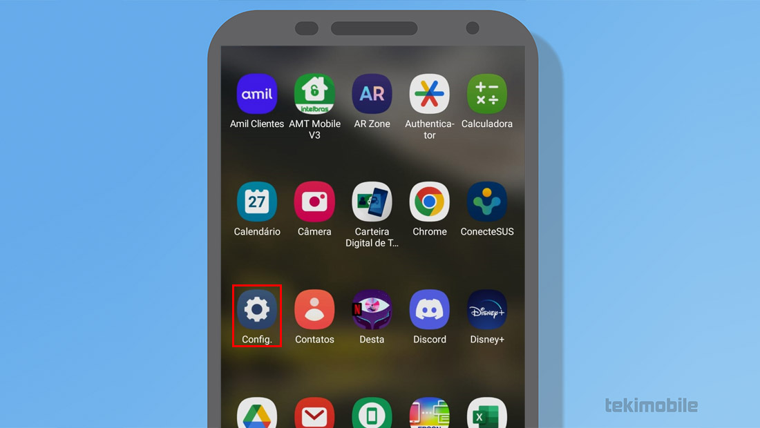 Configurações android