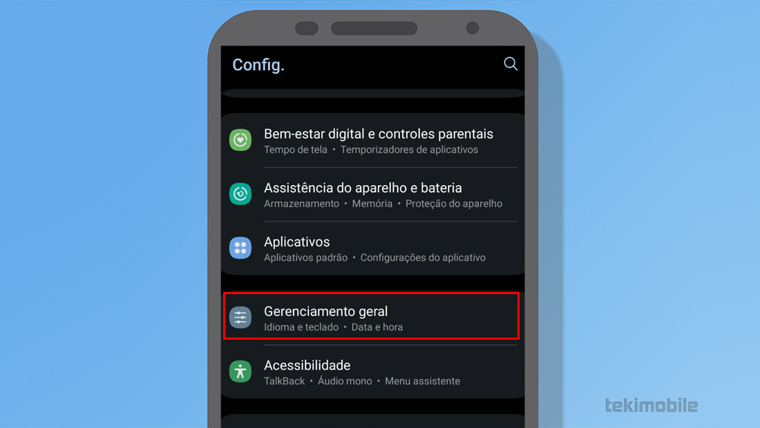 Gerenciamento geral Android