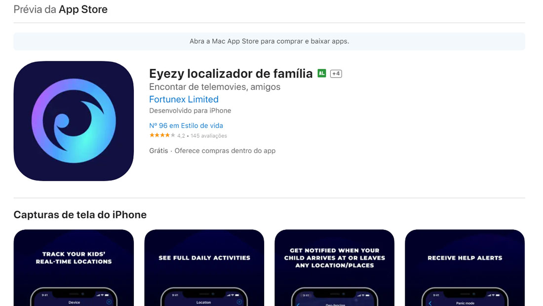 eyezy apps de iPhone