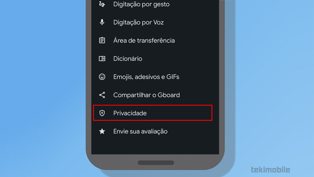 privacidade android gboard