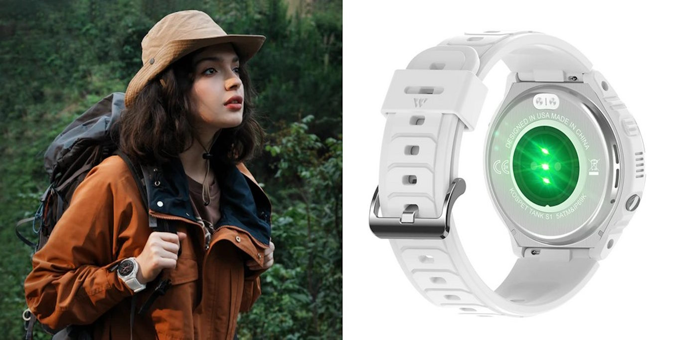 KOSPET TANK S1, Smartwatch com tela de AMOLED por R$ 427 7