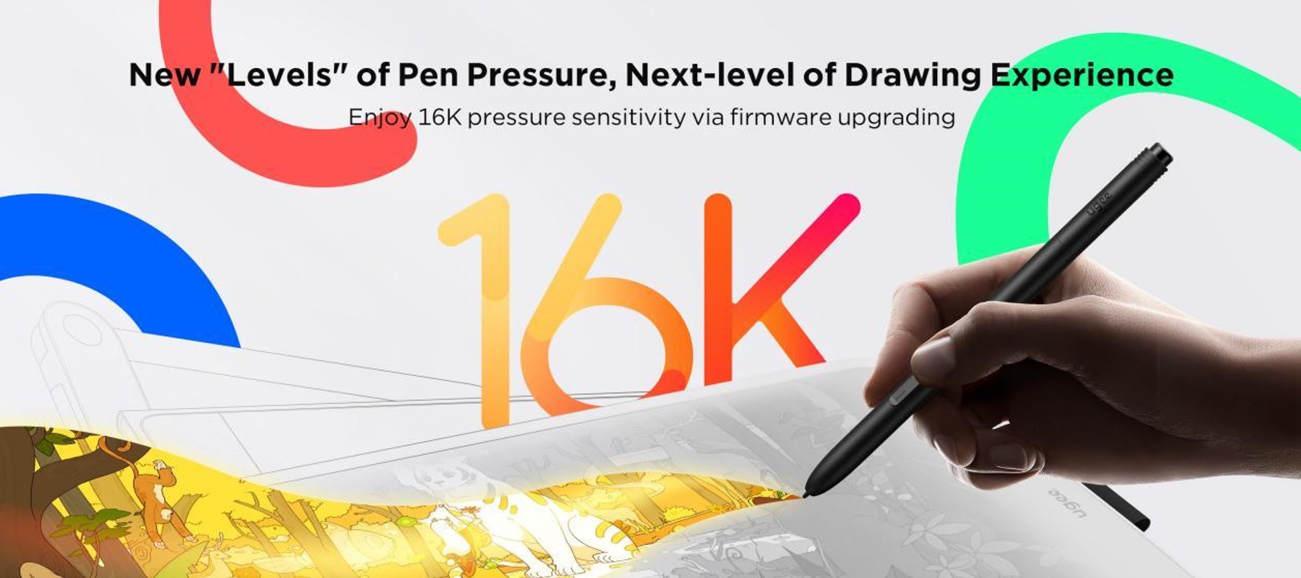 Ugee atualiza seus tablets e monitores de desenho digital para sensibilidade à pressão de 16K 2