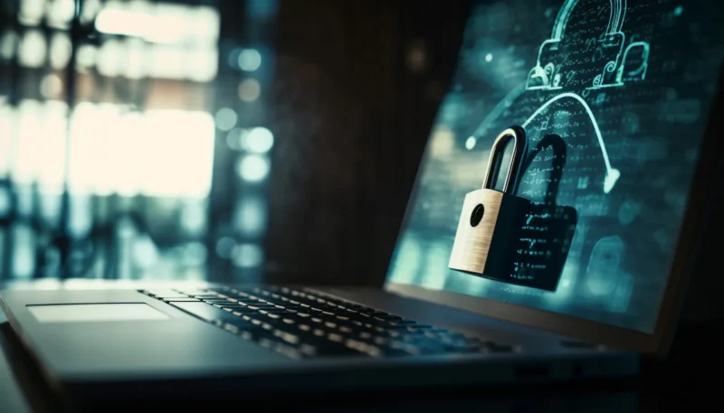 computador simbolizando criptografia