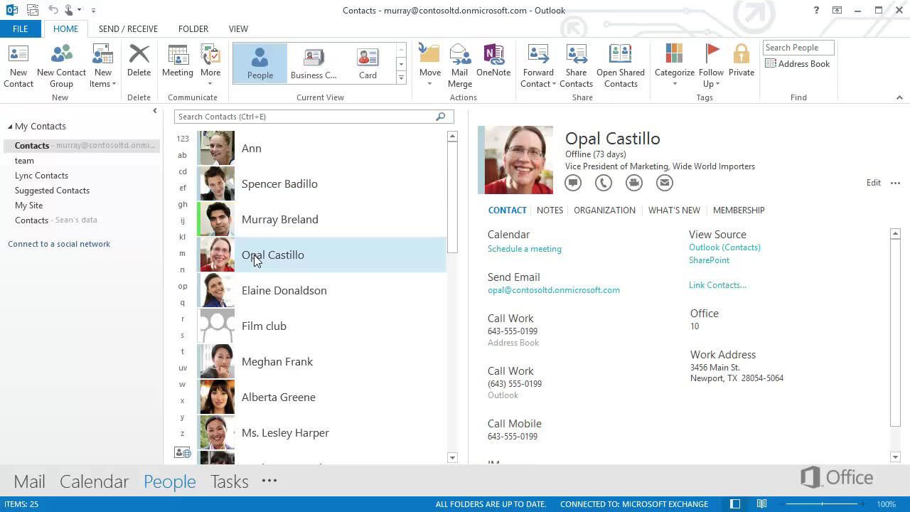 Como usar e gerenciar a lista de contatos do Hotmail/Outlook 2