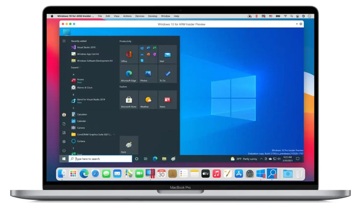Macbook com Windows 11