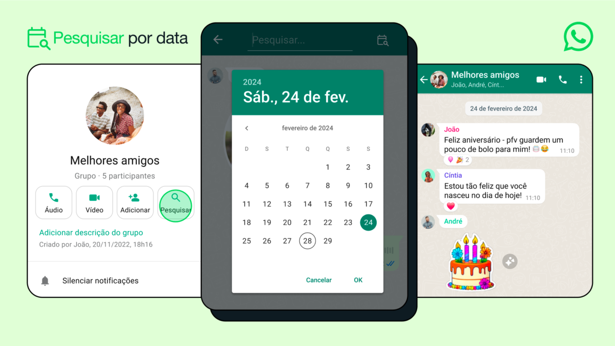 WhatsApp: Como usar a nova pesquisa por data 1